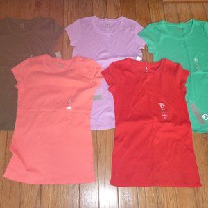 5 Woman's 100% Cotton Tee Shirts